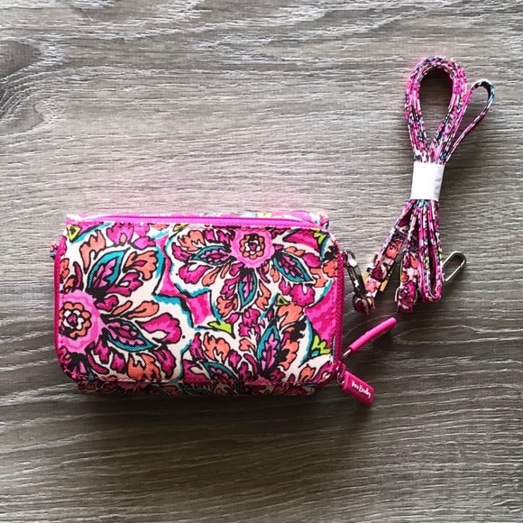 Vera Bradley Handbags - Floral Crossbody Vera Bradley Wallet Purse